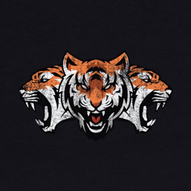 Fierce Tiger | Tiger Art | Tiger Mom | Team Tigers | Go Tigers by Journey Mills